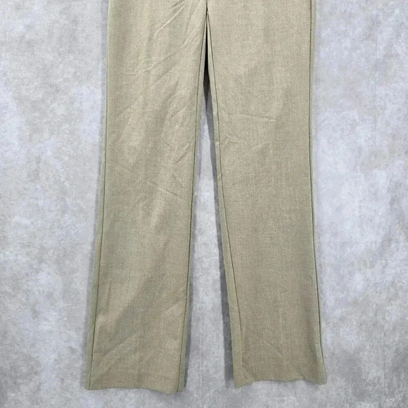 Daisy Fuentes Petites Tan Khaki Wide Leg Pants Size 0P - Picture 4 of 7
